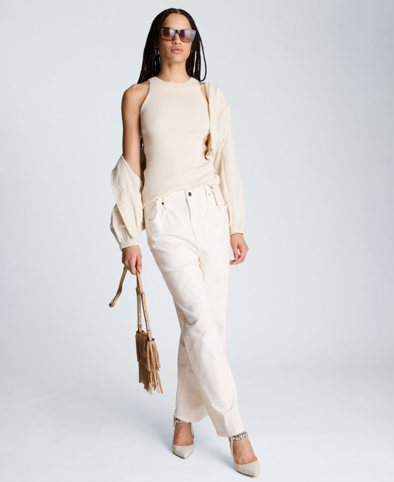Women's High Rise Wide Leg Denim Pants