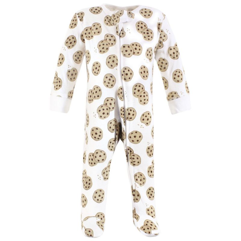 Baby Boys Organic Cotton Sleep and Play, Cookies And Milk, 0-3 Months