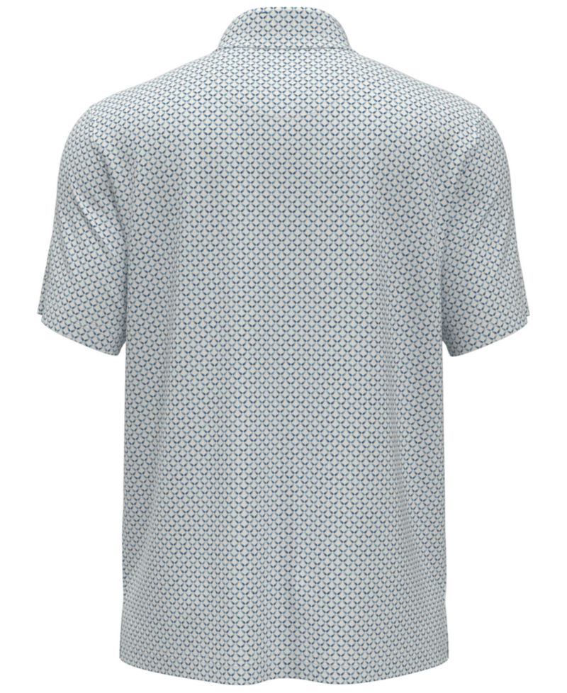 Men's Classic Geometric Print Regular-Fit Polo Shirt