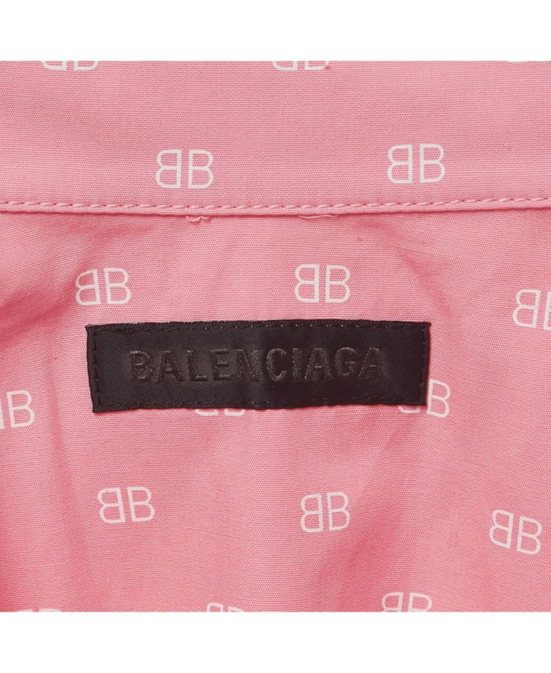 Women's Monogram Print Oversized Cotton Shirt