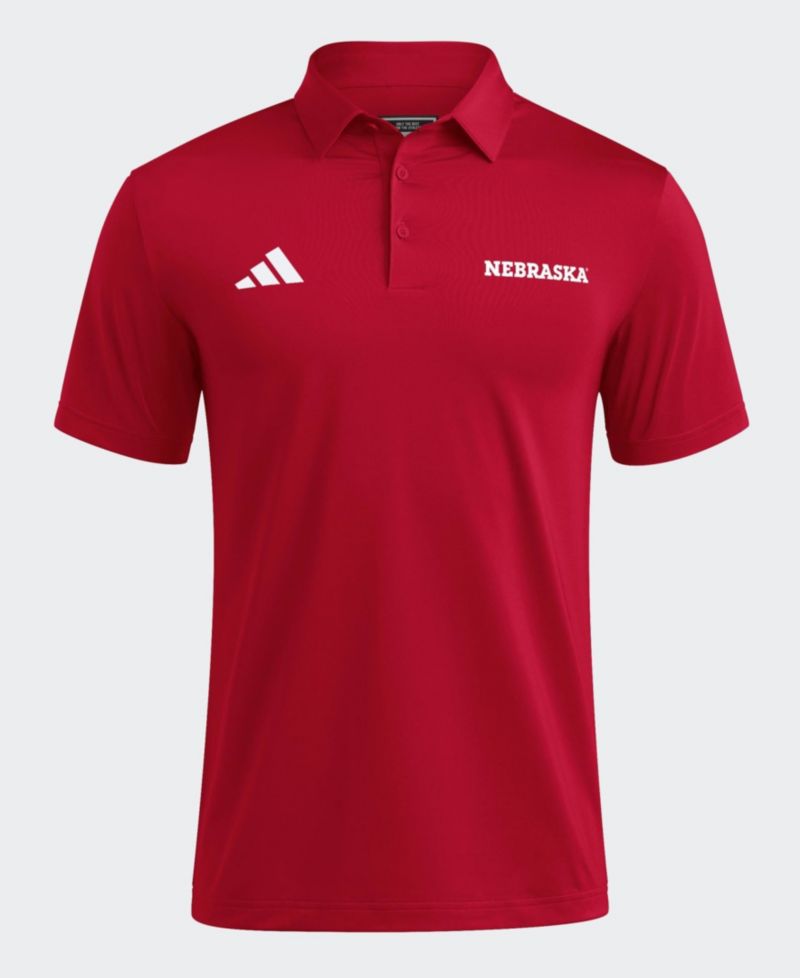 Men's Red Nebraska Huskers Ultimate 365 Solid Polo Shirt