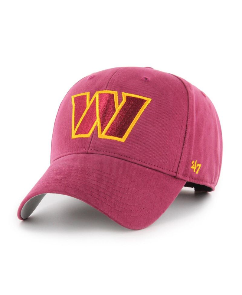 Big Boys Burgundy Washington Commanders Legacy Basic MVP Adjustable Hat