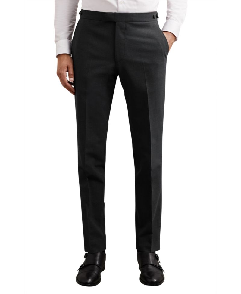 Men's Promise Tailored-Fit Wool-Blend Suit Pants