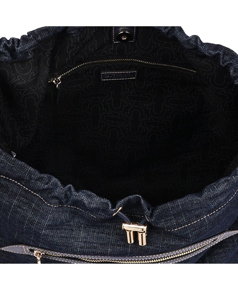 Women's Vintage Chain Denim Hobo Bag