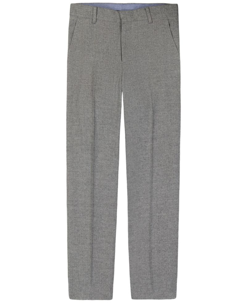 Boys' 8-20 Brushed Herringbone Straight-Leg Pants