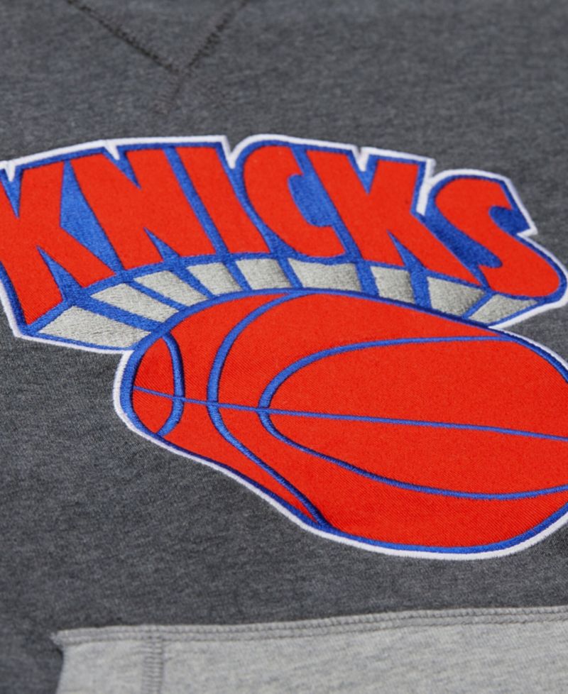Men's Charcoal New York Knicks Legacy Vintage Fleece Hoodie