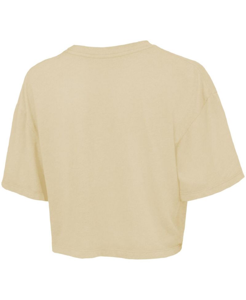 Women's Pete Crow-Armstrong Cream Chicago Cubs Boxy Crop Top
