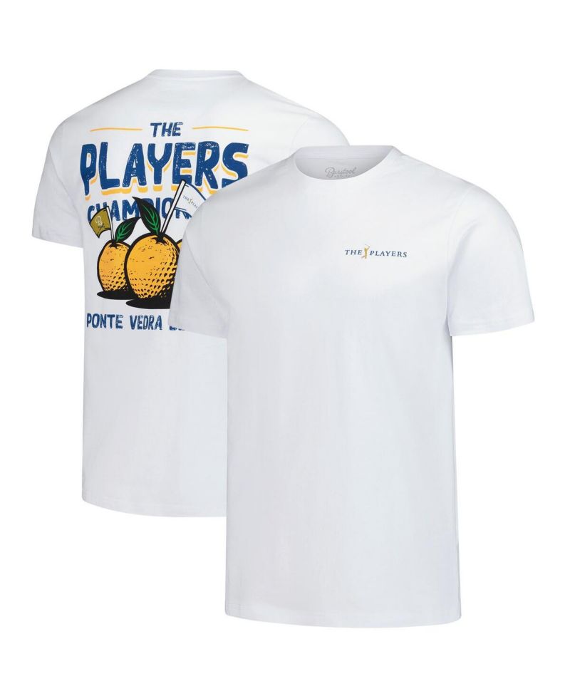 Men's White THE PLAYERS Florida Orange Garment Dyed T-Shirt