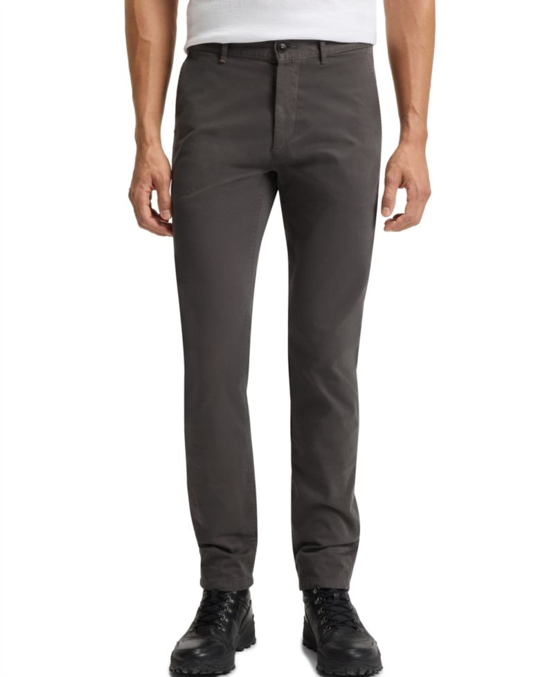 Men's Stretch-Cotton Satin Slim-Fit Chinos