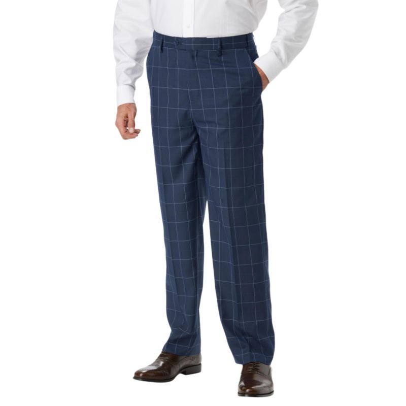 Men's Easy Movement Plain-Front Expandable Dress Pants