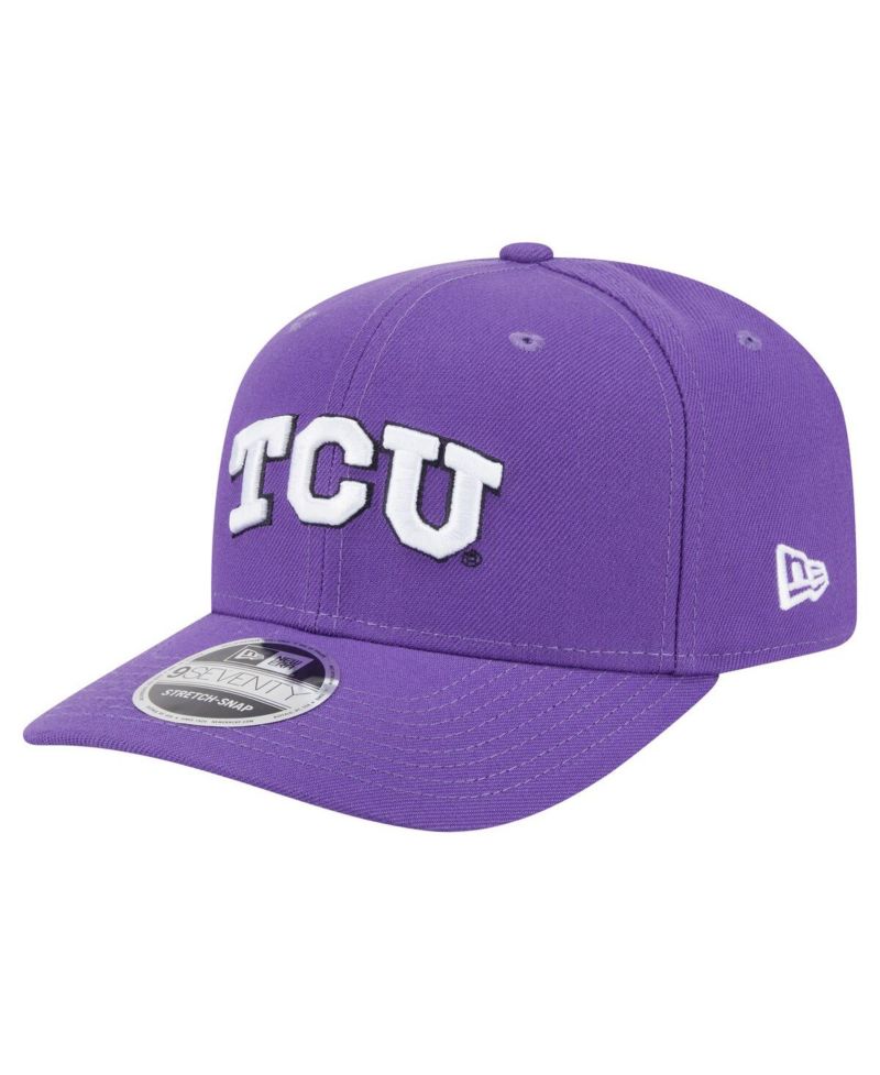 Men's Purple TCU Horned Frogs Team Collective 9SEVENTY Stretch-Snap Adjustable Hat