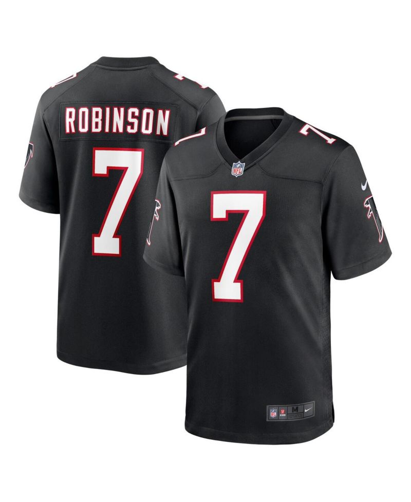 Men's Bijan Robinson Atlanta Falcons 2023 NFL Draft First Round Pick Throwback Game Jersey
