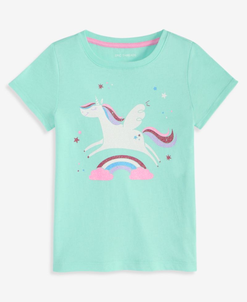 Toddler Girls' 12M-5T Unicorn T-Shirt