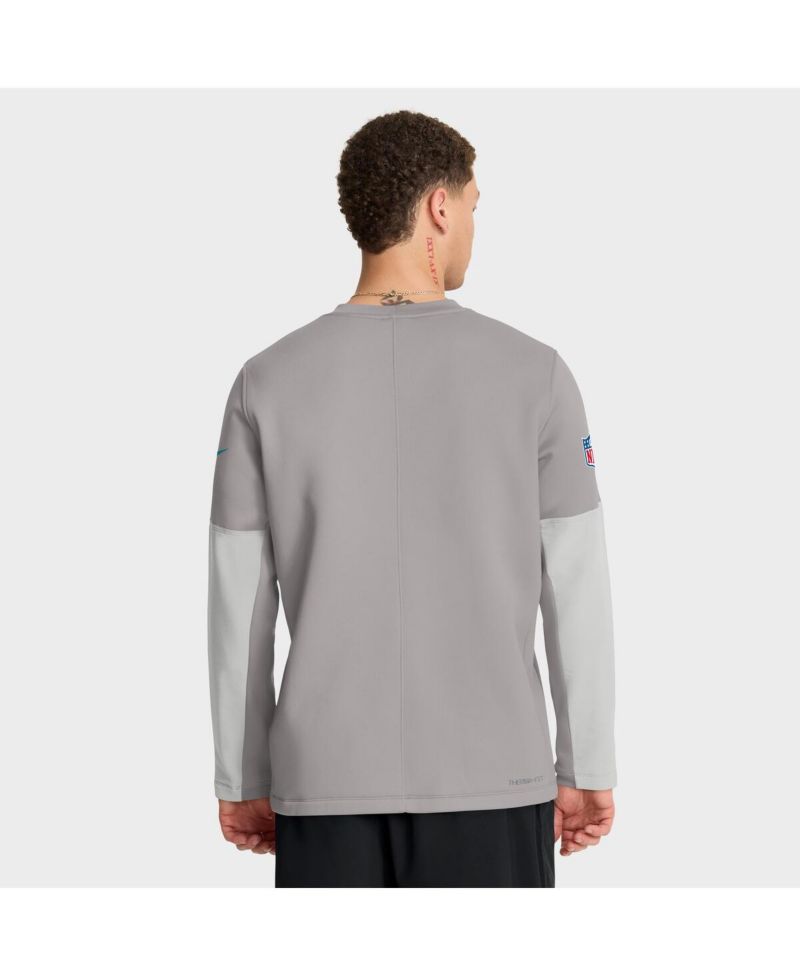 Men's Gray Miami Dolphins Sideline Scripted to Win Performance Long Sleeve T-Shirt