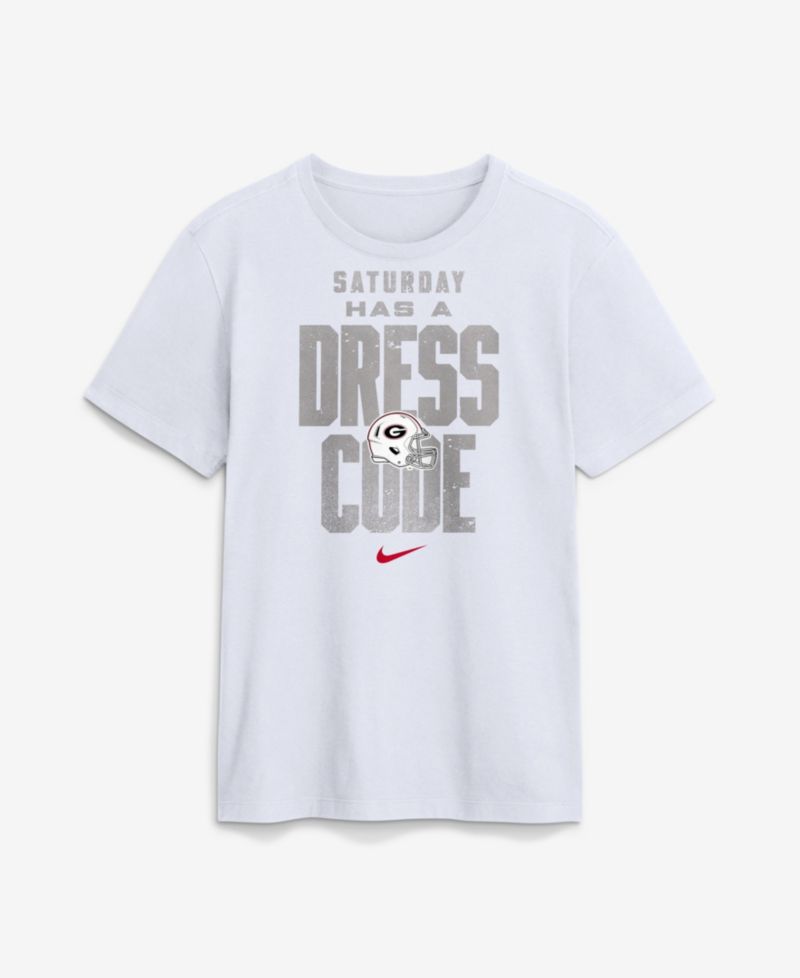Men's White Georgia Bulldogs Whiteout Dress Code T-Shirt
