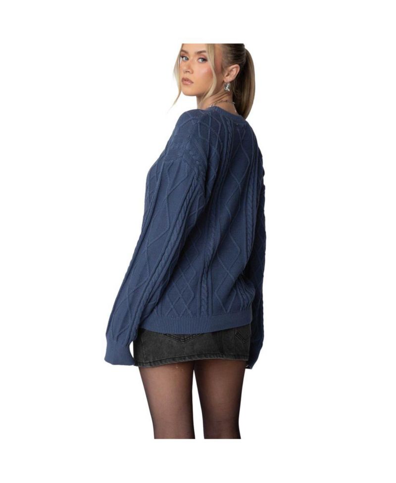 Women's Jessy Cable Knit Oversized Sweater