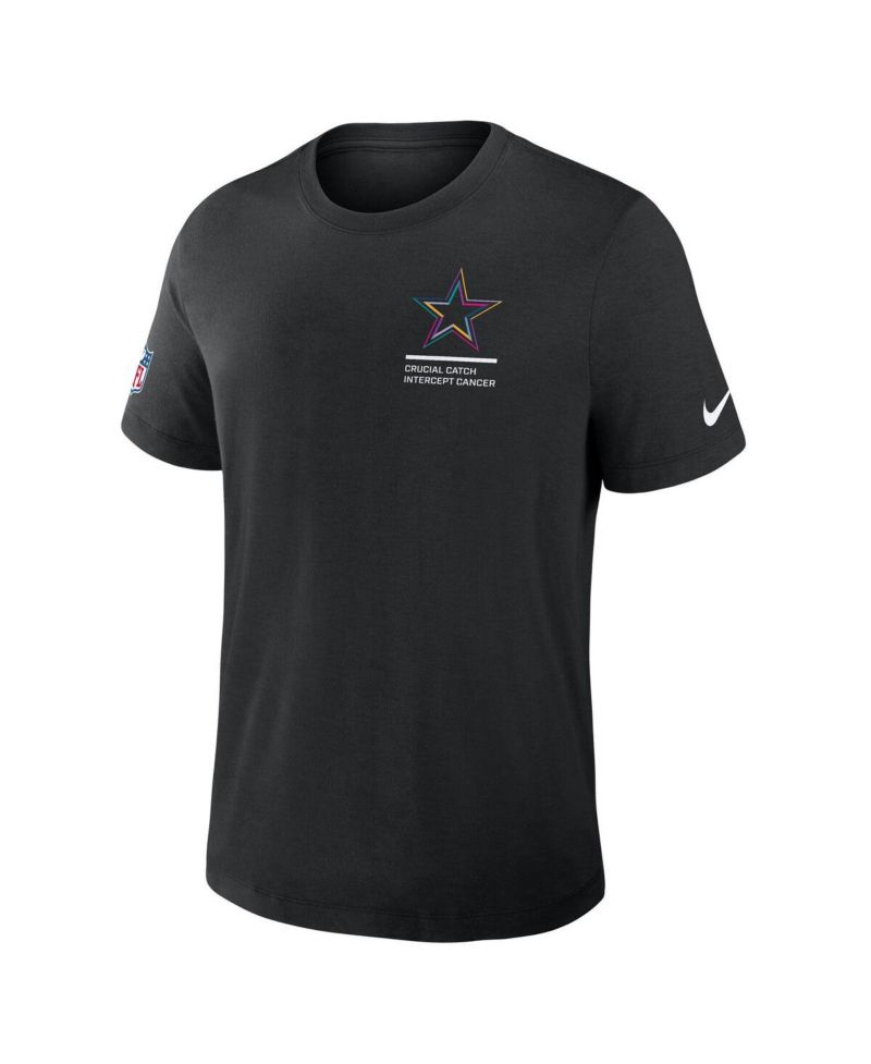 Men's Black Dallas Cowboys Tall 2025 NFL Crucial Catch Tri-Blend Dri-FIT T-Shirt