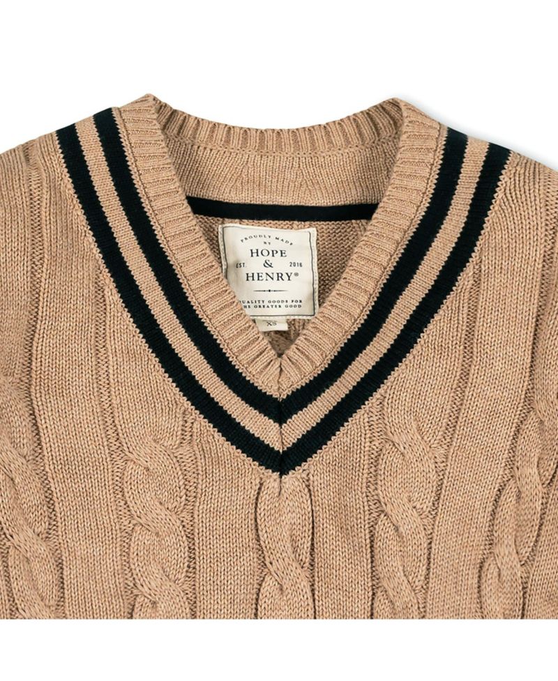 Women's Hope and Henry Long Sleeve V-Neck Cricket Sweater