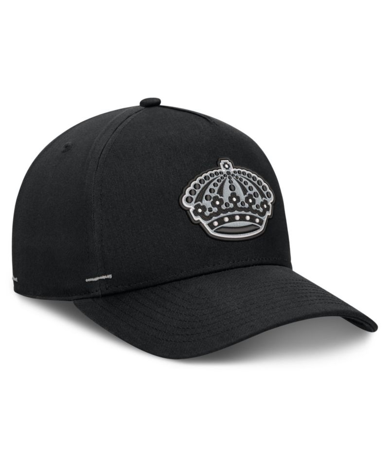 Men's Black Los Angeles Kings Alternate Authentic Pro Rink A-Frame Adjustable Hat