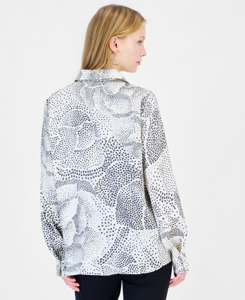 Women's EMMSPIGA Long-Sleeve Oversized Print Blouse