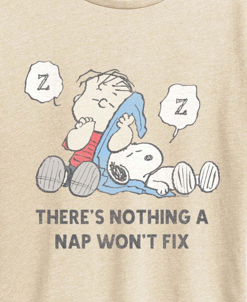 Plus Size Peanuts Linus Snoopy Nap Graphic T-Shirt