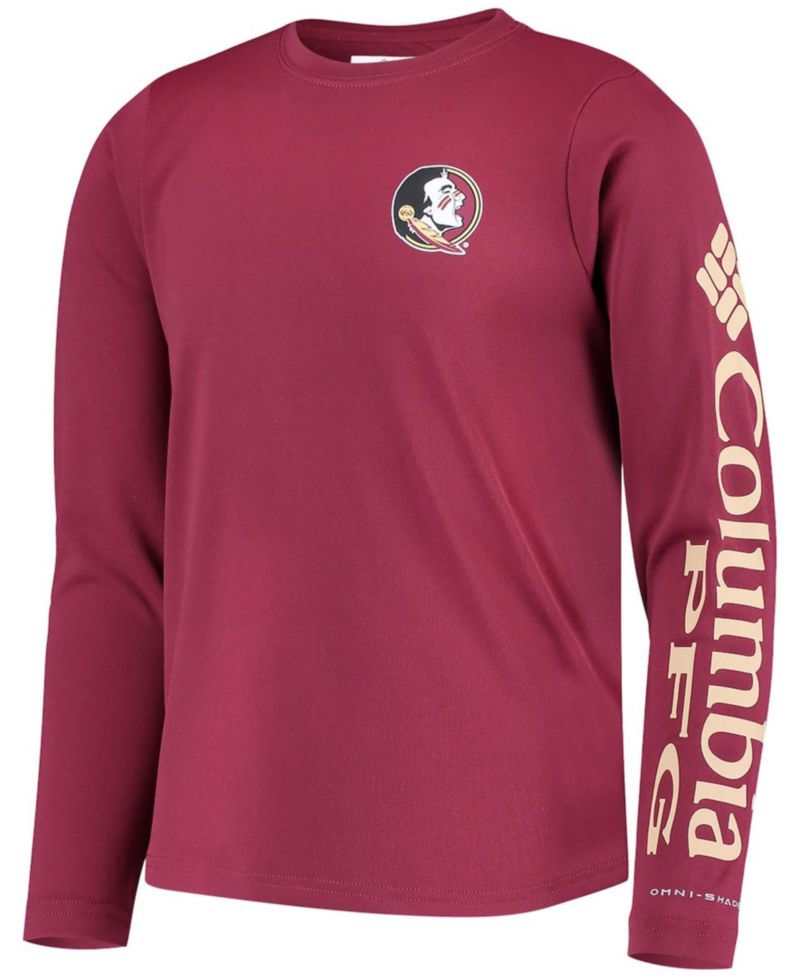 Big Boys Garnet Florida State Seminoles PFG Terminal Tackle Long Sleeve Omni-Shade T-shirt