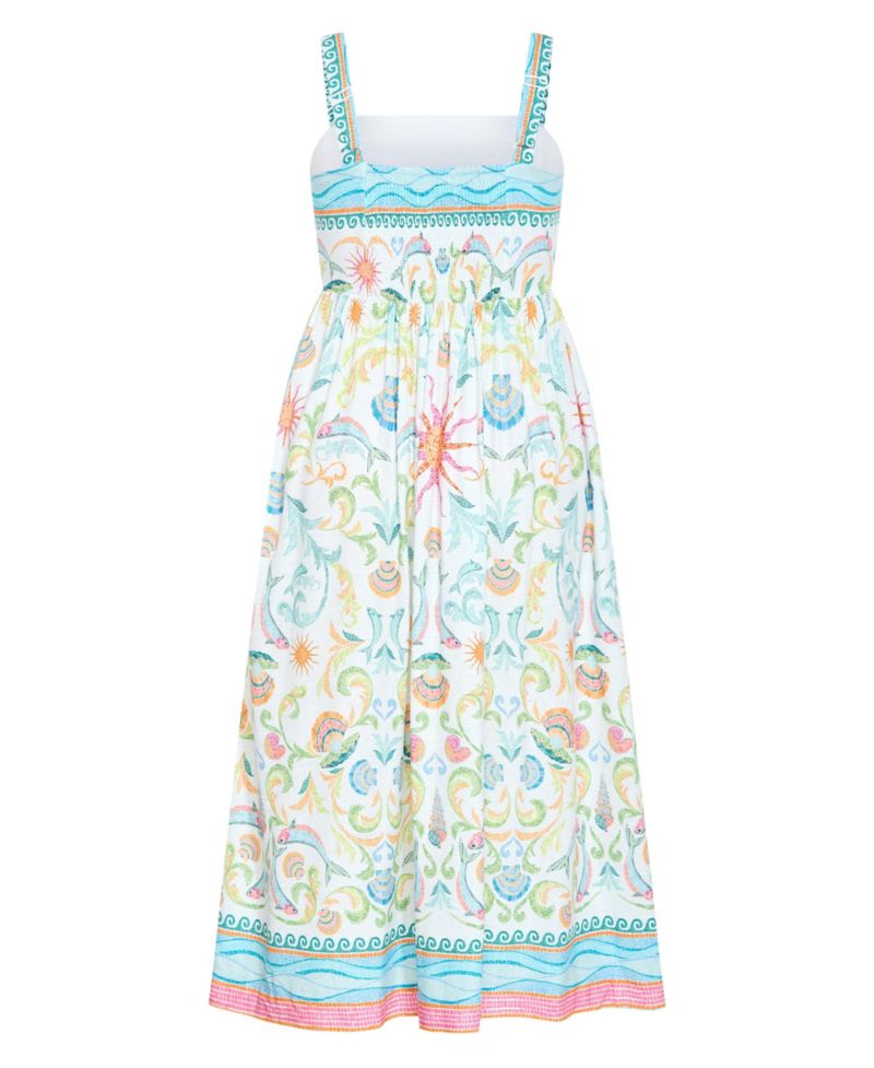 Women's Calissa Seascape Print Maxi Dress