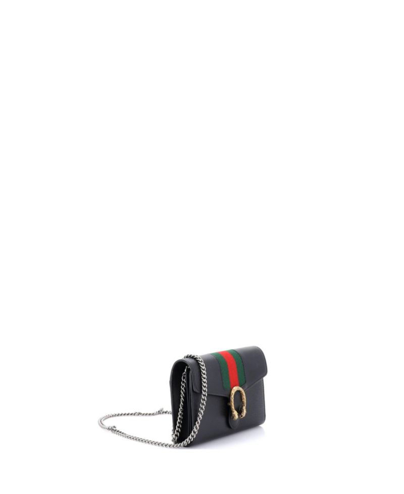Small Dionysus Web Chain Wallet Leather