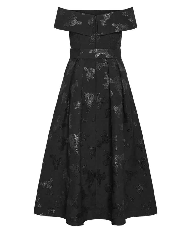 Plus Size High Status Jacquard Gown