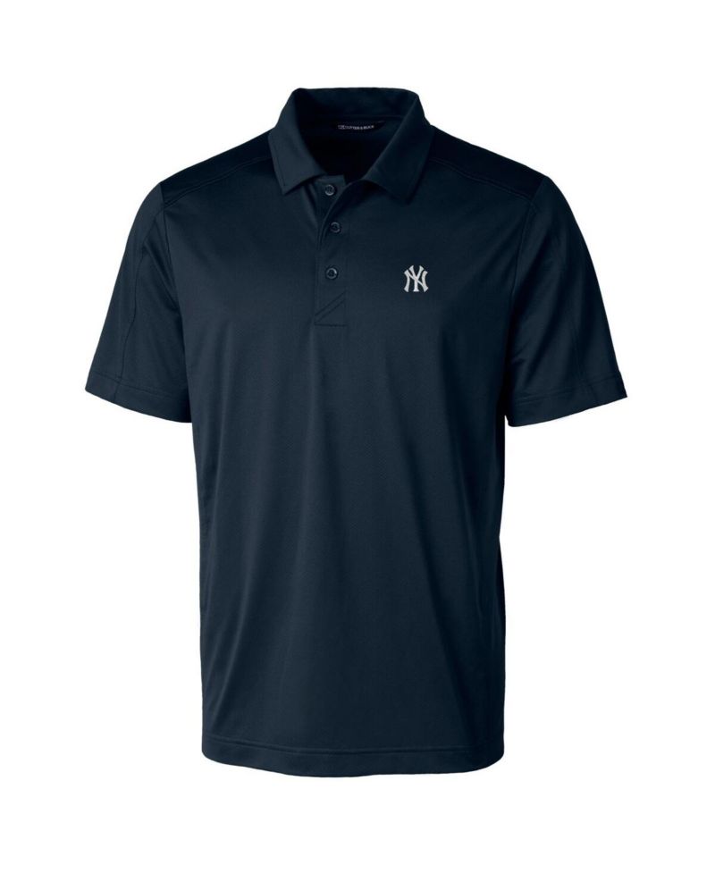 Men's Navy New York Yankees Prospect Textured Stretch Polo