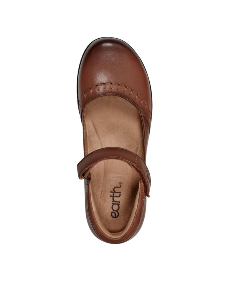 Women's Kalece Leather Stitched Mary Jane Flats
