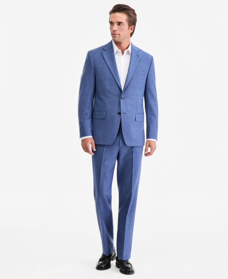 Men's Classic Fit Wool Blend Suit Separates Pant