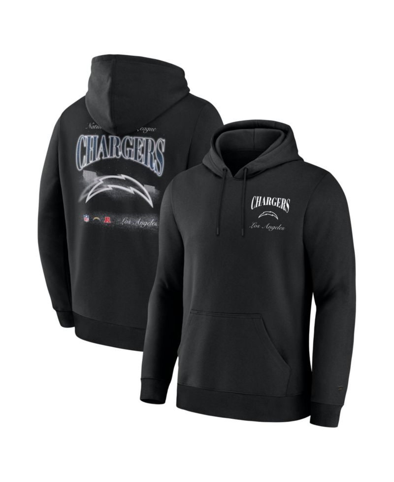 Men's Los Angeles Chargers Nightfall Relaxed-Fit Fleece-Lined Hoodie
