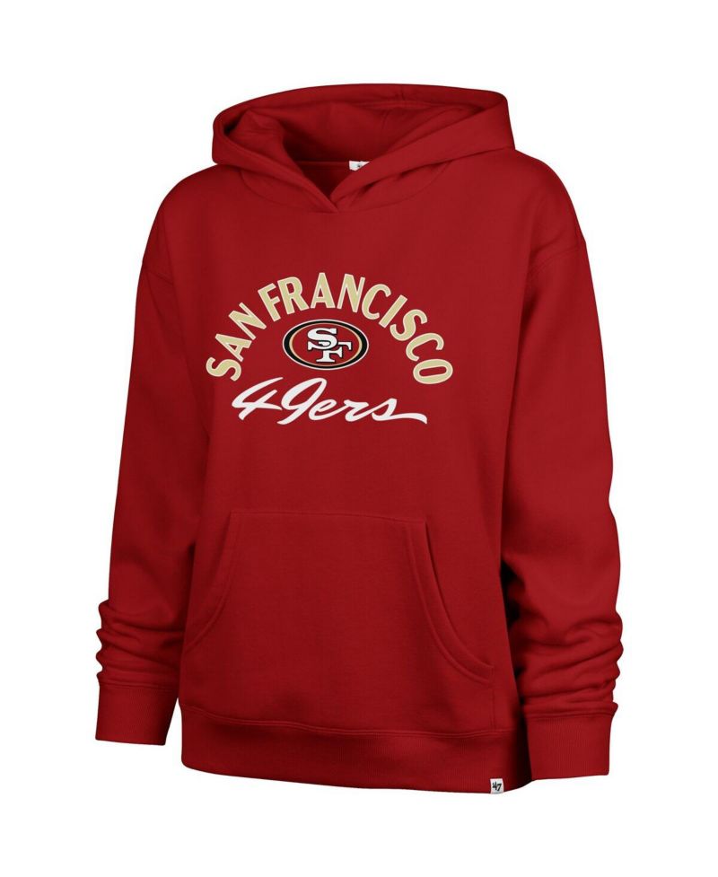 Women's Scarlet San Francisco 49ers Plus Size Whirlwind Naomi Hoodie