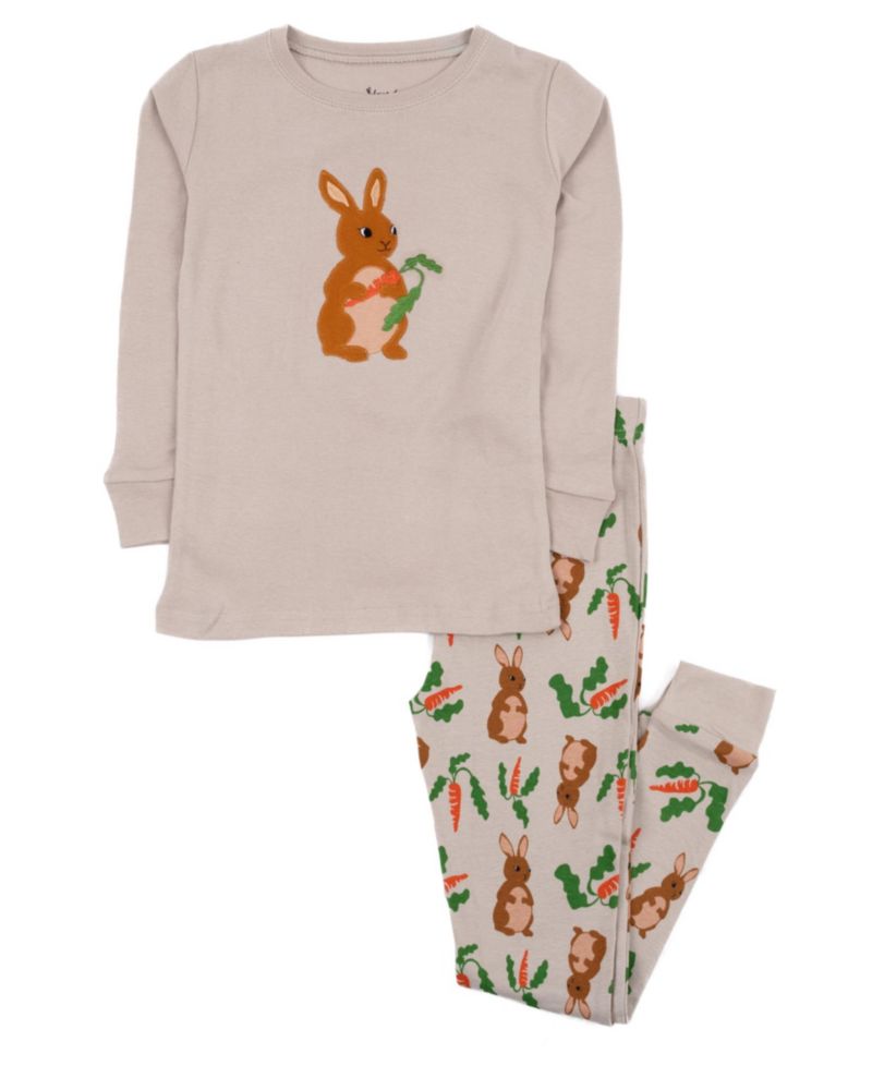 Kids Matching Family Two Piece Cotton Easter Pajamas 6-14