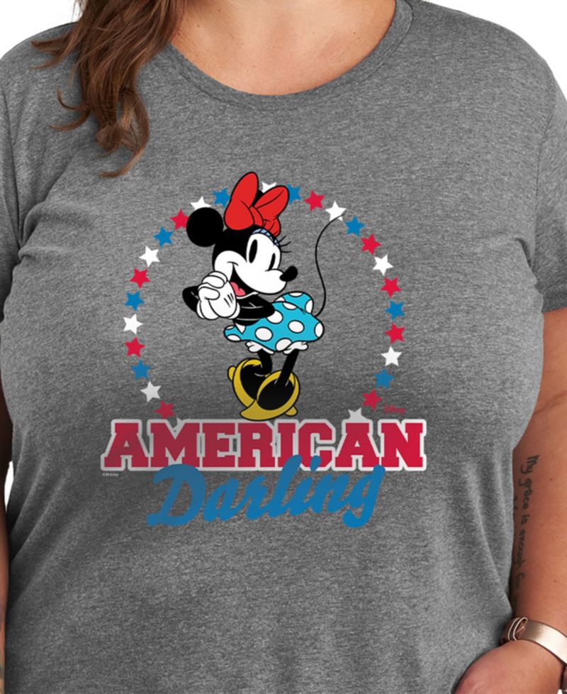 Plus Size Disney American Darling Minnie Mouse Graphic T-Shirt