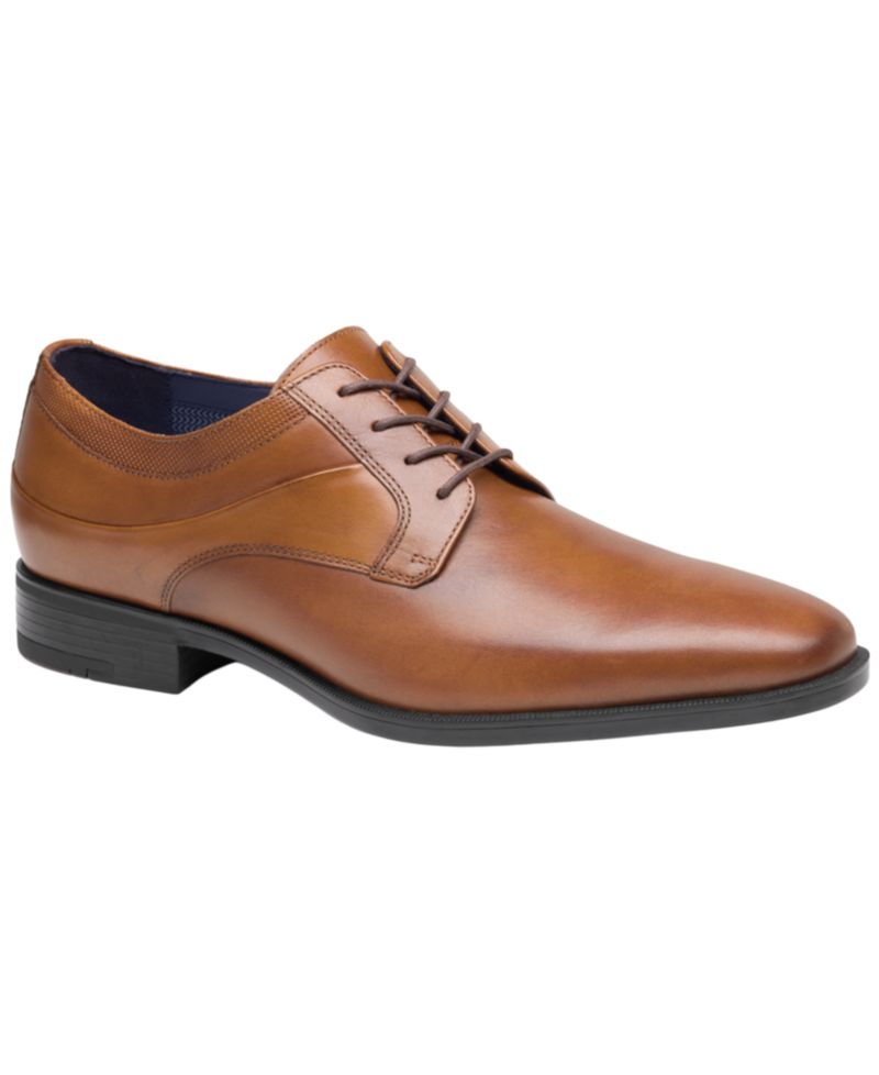 Men's Gibbons Lace-Up Plain-Toe Full-Grain Leather Oxford