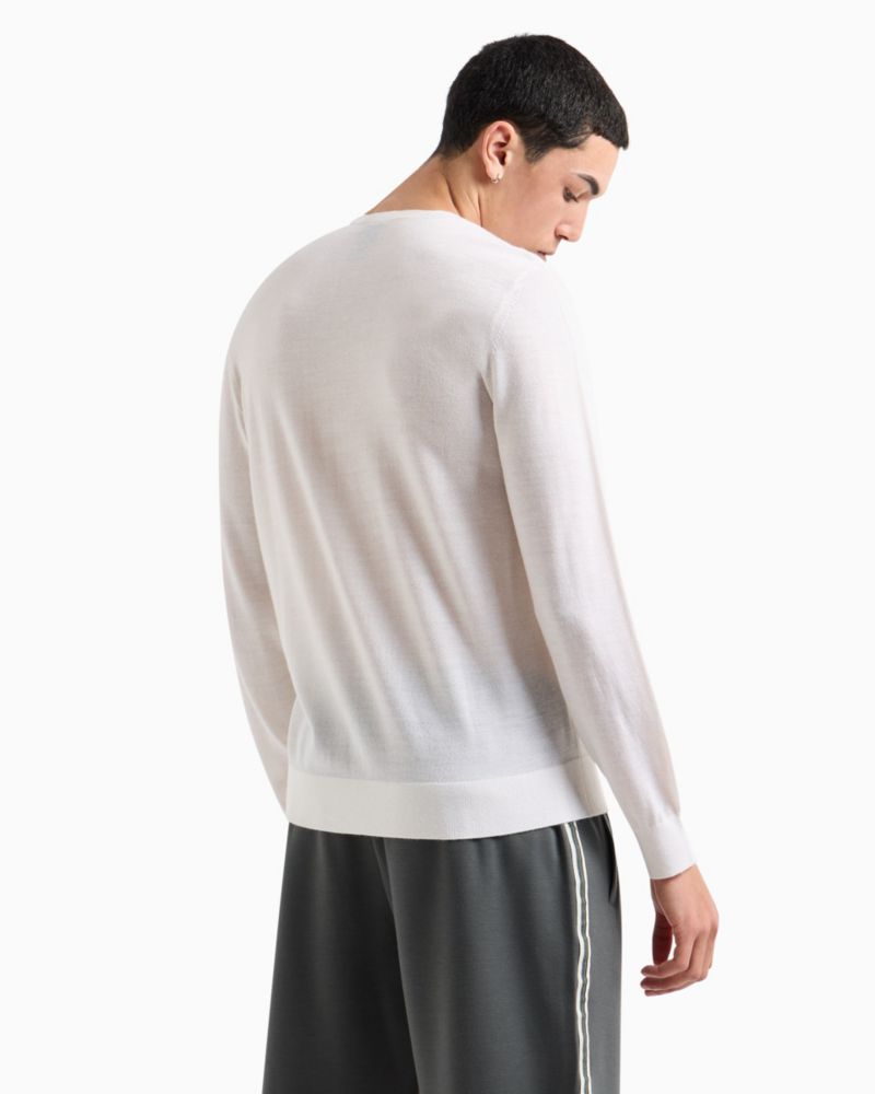 Men's Wool Mix Signature Logo Sweater