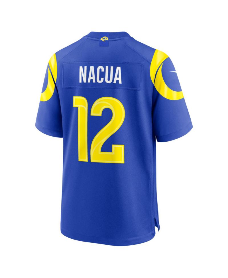 Men's Puka Nacua Royal Los Angeles Rams Team Game Player Jersey