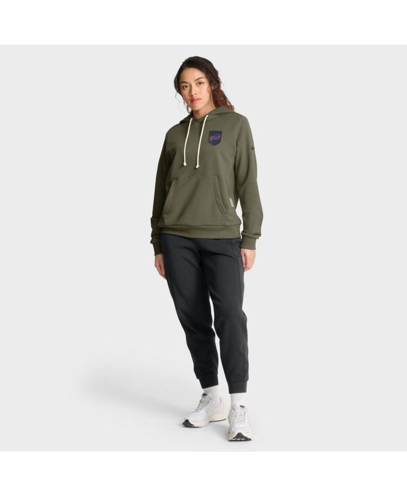 Women's Olive Buffalo Bills 2025 Salute to Service Sideline Standard Issue Dri-FIT Hoodie