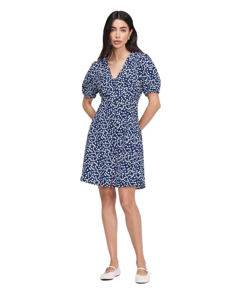 Women's Ensley Floral Empire-Waist Puff-Sleeve Dress