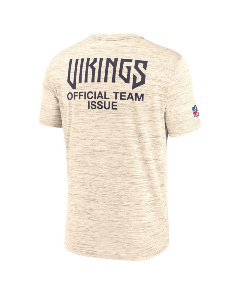 Men's Natural Minnesota Vikings 2026 Rivalries Collection Sideline Velosity T-Shirt