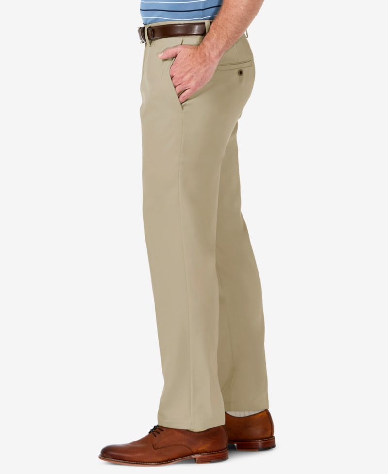 Men's Cool 18 PRO Stretch Straight Fit Flat Front Dress Pants