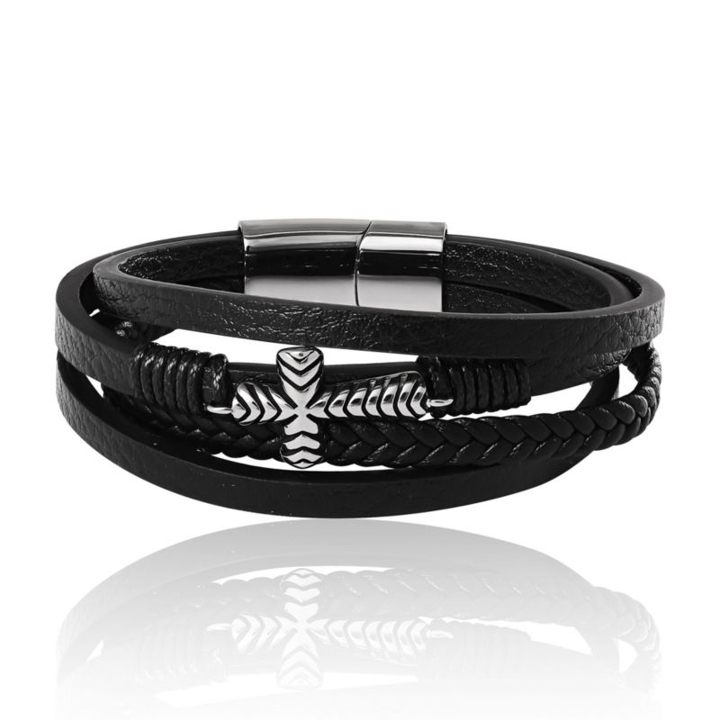 4 Row Cross Bracelet