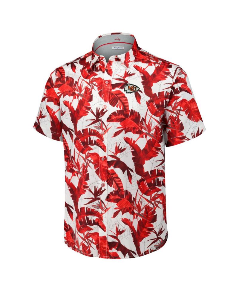 Men's Red Kansas City Chiefs Sunnyvale Blooms Camp Button-Up Shirt