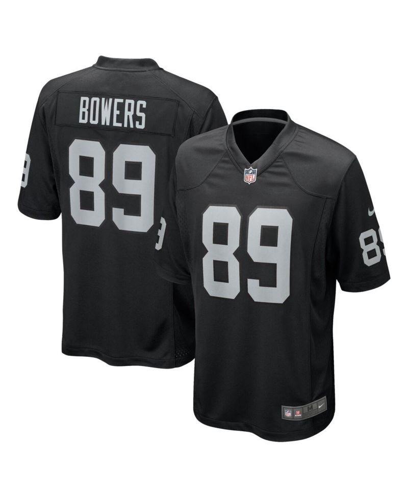 Men's Brock Bowers Black Las Vegas Raiders Player Game Jersey