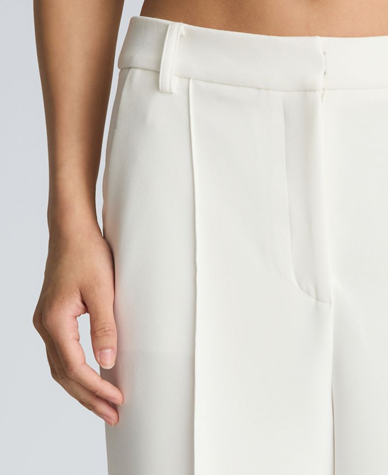 Women's High-Rise Pintuck Zip Sides Pants