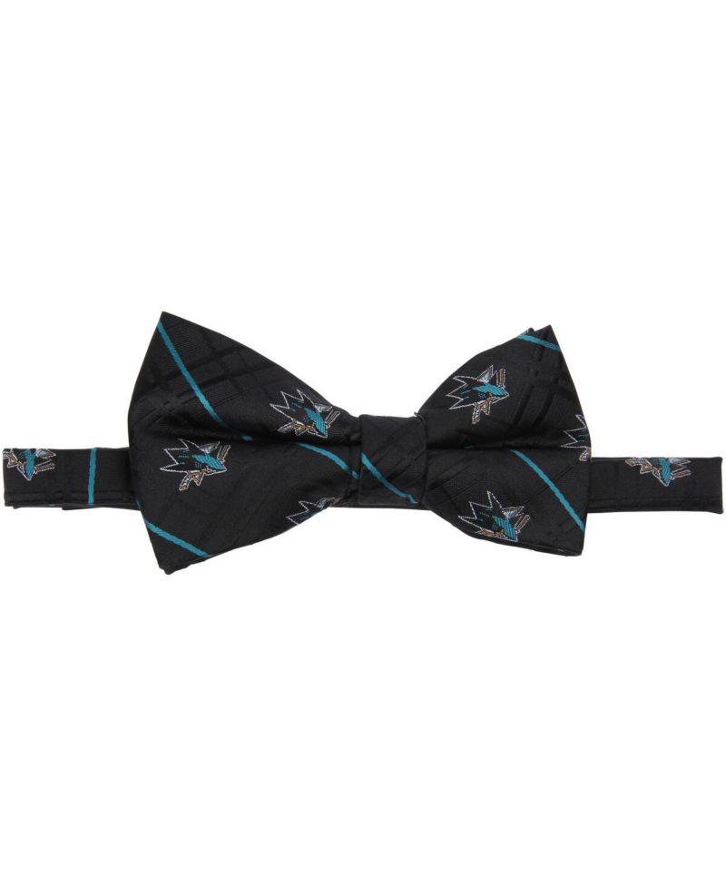 Men's Black San Jose Sharks Oxford Bow Tie