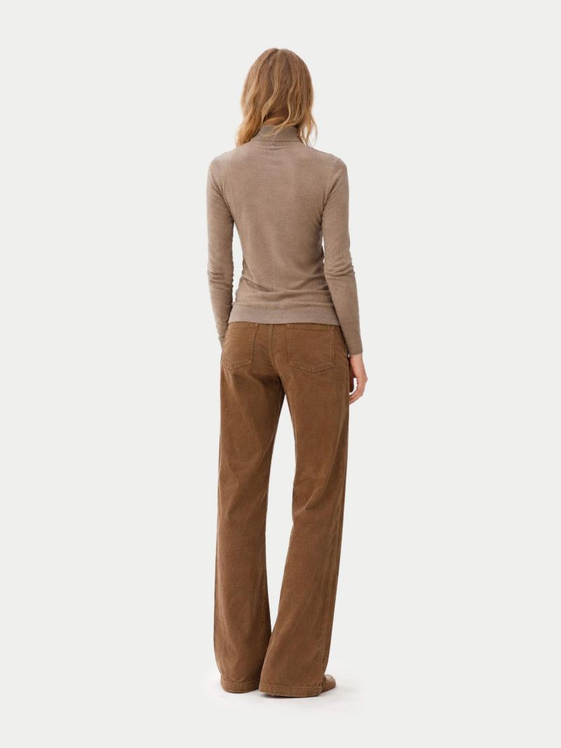 Women's Essential Cashmere-Silk T-Neck Sweater