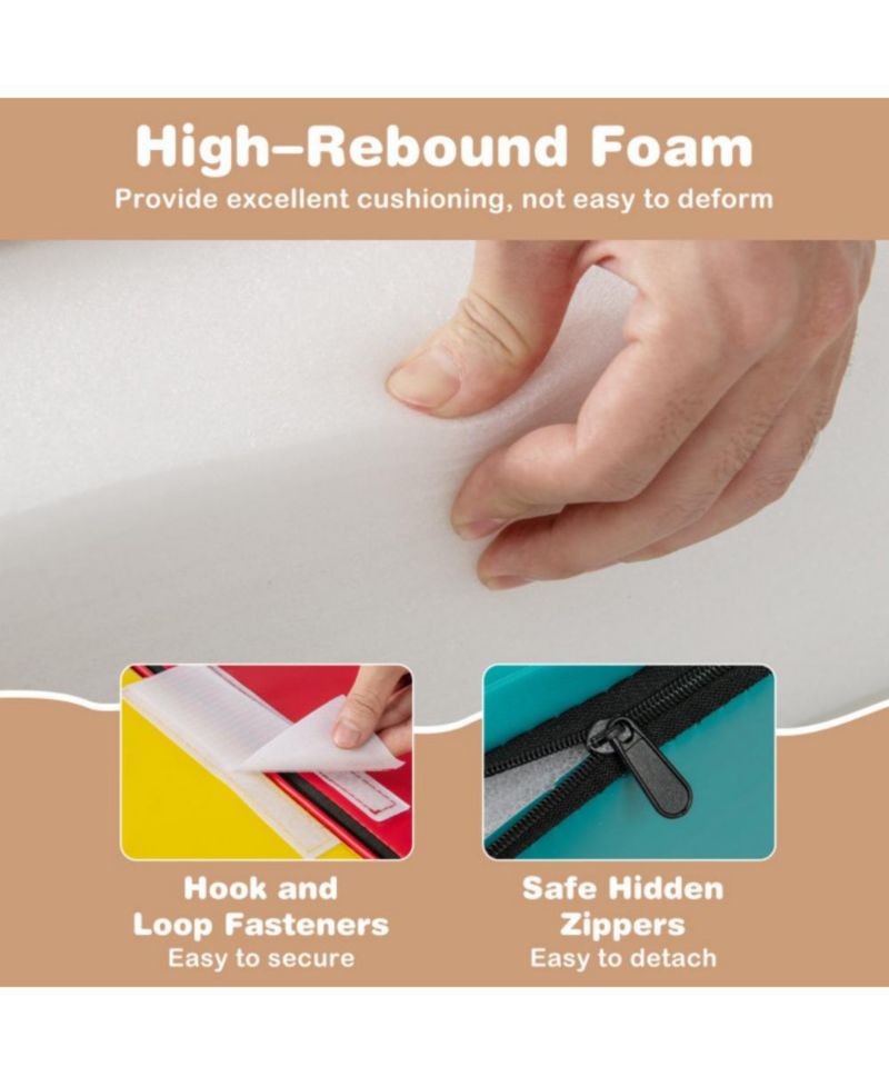 10 Piece Soft Foam Climbing Blocks Set